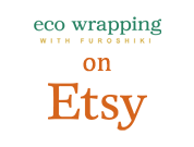 eco wrapping with Furoshiki on Etsy